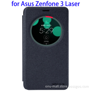 NILLKIN Frosted Flip PU Leather Case for Asus Zenfone 3 Laser